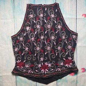 Papèll Boutique Evening beaded top size L